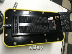 Air Hydraulic Foot Pump Pedal 10000 PSI 10ft Hose & Coupler Auto shop press fram