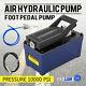 Air Hydraulic Foot Pump With Hose And Coupler 10000 Psi 103 In3 Cap Aw-46