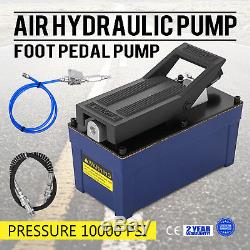 Air Hydraulic Foot Pump with Hose and Coupler 10000 PSI 103 in3 Cap AW-46