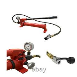 Air Hydraulic Hand Pump Pressure Gauge 72 Hose Coupler MH3 Manual 10,000 PSI