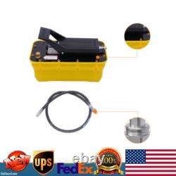 Air Hydraulic Jack Pump Rotary Lift 1/4NPT Air Inlet + Air Hose 0.75-0.95/Lmin