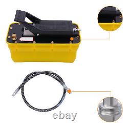Air Hydraulic Jack Pump Rotary Lift 1/4NPT Air Inlet + Air Hose 0.75-0.95/Lmin