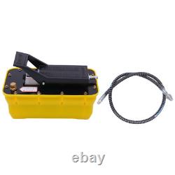 Air Hydraulic Jack Pump Rotary Lift Auto Body Frame Machines 1/4NPT+Air Hose USA