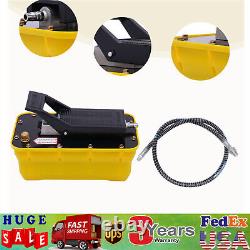 Air Hydraulic Jack Pump Rotary Lift Auto Body Frame Machines 1/4NPT+Air Hose US