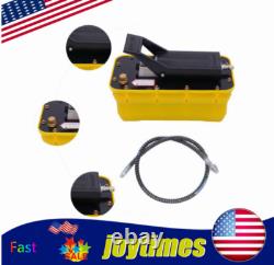 Air Hydraulic Jack Pump Rotary Lift Auto Body Frame Machines 1/4NPT+Air Hose kIT