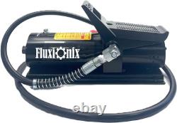 Air Hydraulic Pump10000 PSI 1.7LReservoir Foot Pump Air Line Lubricator Black