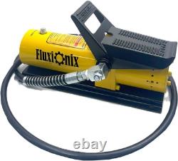 Air Hydraulic Pump10000 PSI 1.7LReservoir Foot Pump Air Line Lubricator Yellow