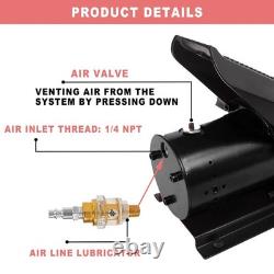 Air Hydraulic Pump 10000PSI 1.7L, with Air Line Lubricator Air Actuated Foot Pump