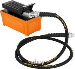 Air Hydraulic Pump 10000 PSI 1/2 Gal Foot-Operated Treadle Pump with 6.6Ft Hose