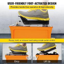 Air Hydraulic Pump 10000 PSI 1/2 Gal Foot-Operated Treadle Pump with 6.6Ft Hose