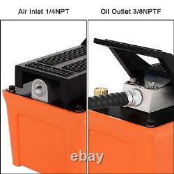 Air Hydraulic Pump 10000 PSI 1/2 Gal Reservoir Single Acting Hydraulic Foot Pump