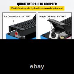 Air Hydraulic Pump 10000 PSI Air Over Hydraulic Pump 1/2 Gal Reservoir Air Trea