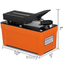 Air Hydraulic Pump 10000 PSI Air Over Hydraulic Pump 1/2 Gal Reservoir Orange