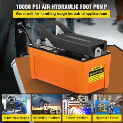 Air Hydraulic Pump 10000 PSI Air over Hydraulic Pump 1/2 Gal Reservoir Air Tread
