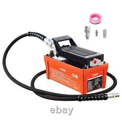 Air Hydraulic Pump 10000 PSI Foot Actuated 98 cu in Tank 3/8 NPT Outlet 6.6 ft
