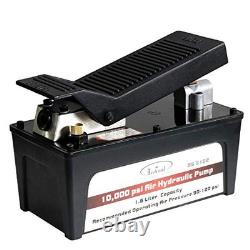 Air Hydraulic Pump 10000 PSI Half Gallon Foot Operated Single Acting Cylinder