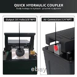 Air Hydraulic Pump 10000 PSI Half Gallon Foot Operated Single Acting Cylinder
