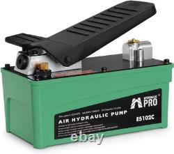 Air Hydraulic Pump, 10000 PSI High Pressure Output, Foot Pedal Pump, Green