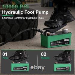 Air Hydraulic Pump, 10000 PSI High Pressure Output, Foot Pedal Pump, Green