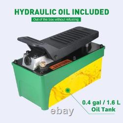 Air Hydraulic Pump, 10000 PSI High Pressure Output, Foot Pedal Pump, Green