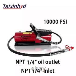 Air Hydraulic Pump 10000 PSI, NPT 3/8 Oil Outlet, NPT 1/4 Inlet
