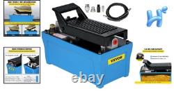 Air Hydraulic Pump 10000 Psi 1/2 Gal Reservoir Rust Resistant Single Acting Hose