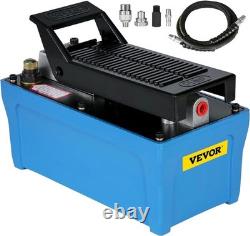 Air Hydraulic Pump 10000 Psi 1/2 Gal Reservoir Rust Resistant Single Acting Hose