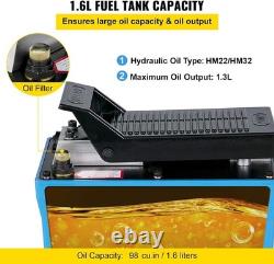 Air Hydraulic Pump 10000 Psi 1/2 Gal Reservoir Rust Resistant Single Acting Hose