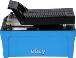 Air Hydraulic Pump 10000 Psi 1/2 Gal Reservoir Rust Resistant Single Acting Hose