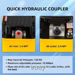 Air Hydraulic Pump 10,000PSI, Air Hydraulic Foot Pump