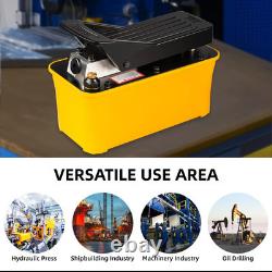 Air Hydraulic Pump 10,000PSI, Air Hydraulic Foot Pump 1/2 Gal Reservoir, Air