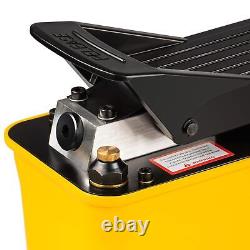 Air Hydraulic Pump 10,000PSI, Air Hydraulic Foot Pump 1/2 Gal Reservoir, Air