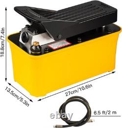 Air Hydraulic Pump 10,000PSI, Air Hydraulic Foot Pump 1/2 Gal Reservoir, Air Foo