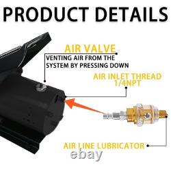 Air Hydraulic Pump, 10,000 PSI, 0.7L Reservoir, NPT 3/8 Oil Outlet, NPT 1/4 In