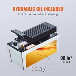 Air Hydraulic Pump 10,000 PSI 1/2 Gal Reservoir Foot Actuated Air Treadle for Au