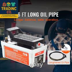 Air Hydraulic Pump, 10,000 PSI 1/2 Gal Reservoir, NPT 3/8 Oil Outlet, NPT 1/4