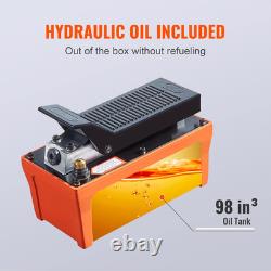 Air Hydraulic Pump, 10,000 PSI 1/2 Gal Reservoir, NPT 3/8 Oil Outlet, NPT 1/4