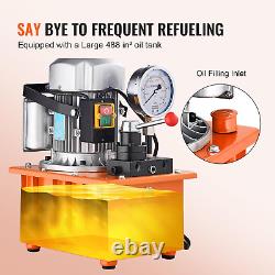 Air Hydraulic Pump, 10,000 PSI 1/2 Gal Reservoir, NPT 3/8 Oil Outlet, NPT 1/4