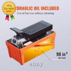 Air Hydraulic Pump, 10,000 PSI 1/2 Gal Reservoir, NPT 3/8 Oil Outlet, NPT 1/4