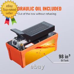 Air Hydraulic Pump, 10,000 PSI 1/2 Gal Reservoir, NPT 3/8 Oil Outlet, NPT 1/4
