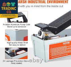 Air Hydraulic Pump, 10,000 PSI 1/2 Gal Reservoir, NPT 3/8 Oil Outlet, NPT 1/4