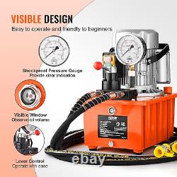 Air Hydraulic Pump, 10,000 PSI 1/2 Gal Reservoir, NPT 3/8 Oil Outlet, NPT 1/4