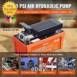 Air Hydraulic Pump, 10,000 PSI 1/2 Gal Reservoir, NPT 3/8 Oil Outlet, NPT 1/4