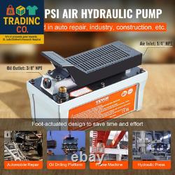 Air Hydraulic Pump, 10,000 PSI 1/2 Gal Reservoir, NPT 3/8 Oil Outlet, NPT 1/4