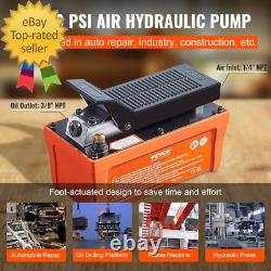 Air Hydraulic Pump, 10,000 PSI 1/2 Gal Reservoir, NPT 3/8 Oil Outlet, NPT 1/4