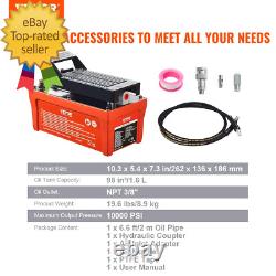 Air Hydraulic Pump, 10,000 PSI 1/2 Gal Reservoir, NPT 3/8 Oil Outlet, NPT 1/4