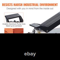 Air Hydraulic Pump, 10, 000 PSI 1/2 Gal Reservoir, NPT 3/8 Oil Outlet, Orange