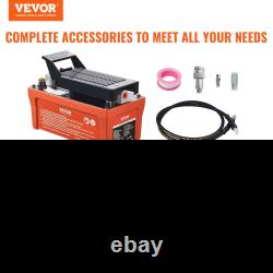 Air Hydraulic Pump, 10, 000 PSI 1/2 Gal Reservoir, NPT 3/8 Oil Outlet, Orange