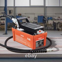 Air Hydraulic Pump, 10, 000 PSI 1/2 Gal Reservoir, NPT 3/8 Oil Outlet, Orange