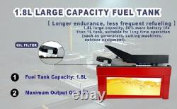 Air Hydraulic Pump 10,000 PSI, 1.7L Reservoir Foot Pump with 6.6ft Pipe, Red